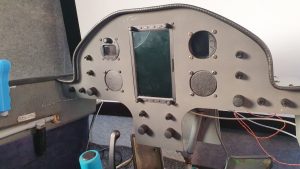 Simulator letenja interier aeroklub Simulator letenja interier aeroklub