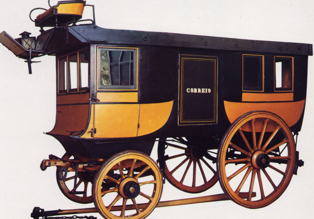 Carruagem da Mala Posta Carreira de Lisboa ao Porto 1859 a 1864 Fabricante Carrosserie du Chemain Vert Paris