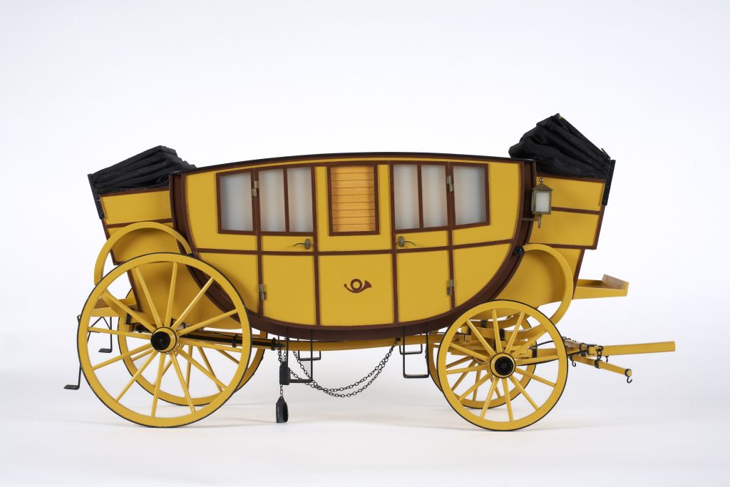 Model of a diligence stagecoach. Photo Nada Žgank Domen Pal